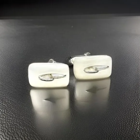 Gucci Estate Mens Cufflinks Sterling Silver G39